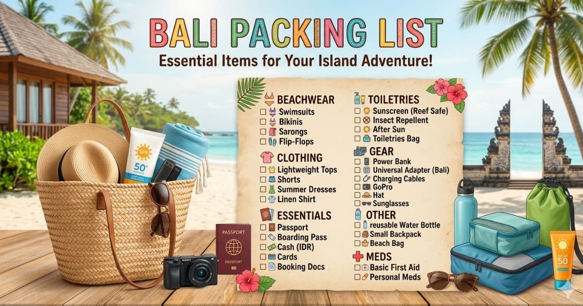 Ultimate Bali Packing List: Beaches, Temples & More