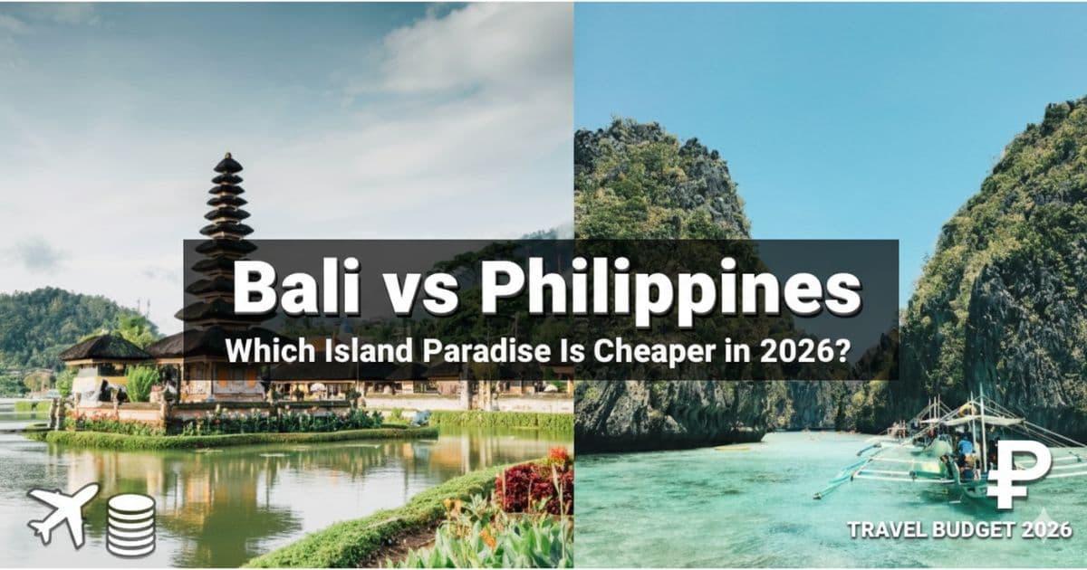 Bali vs Philippines: Which Island Paradise Is Cheaper in 2026?