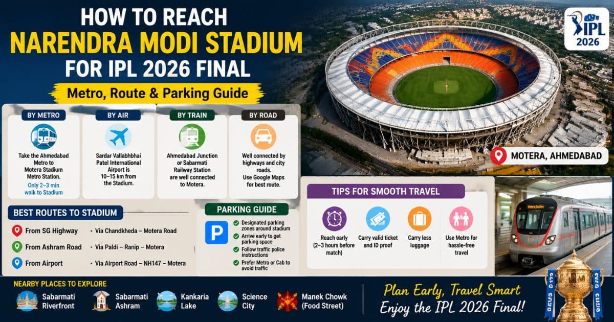 How to Reach Narendra Modi Stadium Guide